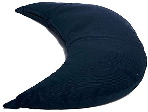 GIRAFFENLAND Halbmond mit Bio-Buchweizen dunkelblau - Bio-Buchweizenkissen | direkt befüllt