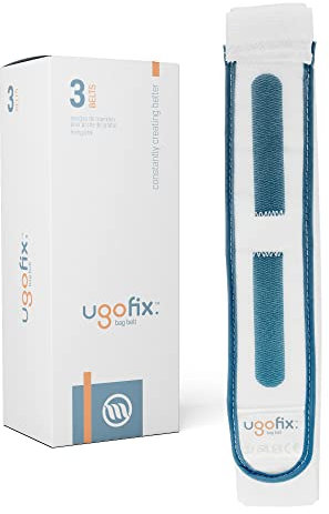 Ugo Fix Beutelgurt (x3) – Urinbeutel Halterung / Katheter Beinstützgurt mit weichem elastischem Gewebe und bequemen Silikonstreifen (3er-Pack)