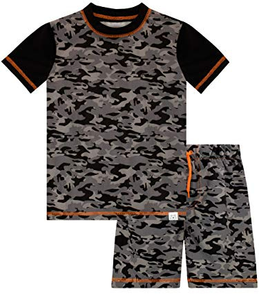 Harry Bear Boys Camouflage Swim Set Black Age 6 to 7 Years