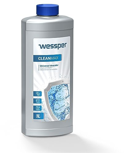 Wessper Détartrant Liquide Machine à Café 1L - Compatible avec Delonghi Bosch Senseo Nespresso Dolce Gusto
