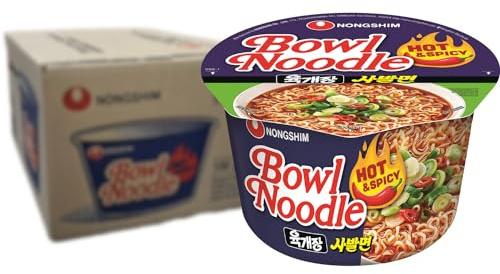 Nong Shim - Instant Schüssel Nudeln Scharf - Multipack (12 X 100 GR)