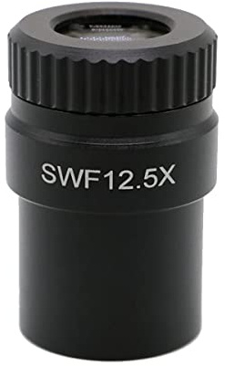 Microscope Eyepiece, SWF12.5X/20mm Biological Microscope Wide-Angle Eyepiece for Optical Microscope Eyepieces, 20mm Large View 30mm Mounting Adjustable Microscope Eyepiece (Color : 1PC No Reticle)