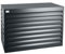 EVOLAR Evo-Cover Abdeckung/Verkleidung für Klimaanlage und Wärmepumpe für Außengerät Garten Balkon – Schutzgitter/Sichtschutz aus Aluminium mit Lamellen – Modell: SMALL, Farbe: ANTHRAZIT DUNKEL
