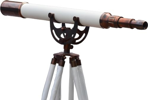 Dekorativt ankare mästare enkel tunna nautisk antik brons finish maritimt navigationsinstrument vintage pirater spyglass stativ teleskop hem kontor dekor
