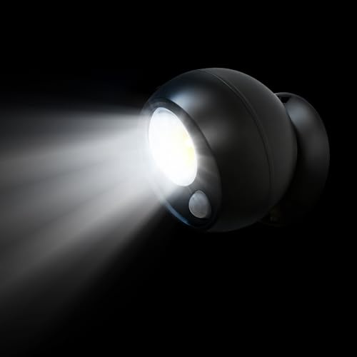 QianFan Motion Sensor Lights Outdoor - Battery Operated LED PIR Security Light, Wireless Spotlight for Porch Garden Stair Pathway Driveway