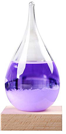 Storm Glass Stazioni meteorologiche goccia d'acqua predittore previsioni creative stile nordico decorativo tempo vetro, cristallo previsioni meteorologiche bottiglia colorato desktop decorativo