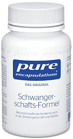 Pure Encapsulations - Schwangerschafts Formel - Multivitaminpräparat mit Mikronährstoffen für Kinderwunsch, Schwangerschaft & Stillzeit - 30 Kapseln