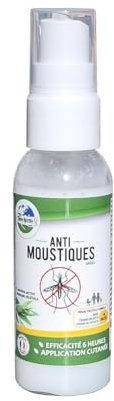 TERRA NOSTRA - Anti Moustiques Naturel - Spray Cutané 50 ML - Efficacité 6 Heures - Femme Enceinte Femme Allaitement et Enfant de Plus de 6 Mois - Fabriqué en France 50 ml