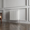 3 Column Radiator White Traditional Style 600x605mm Horizontal Vintage Radiator，Design for Bedroom, Dining Room, Living Room