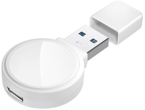 Flintronic Cavo di Ricarica Portatile per Apple Watch, Adattatore Magnetico per Apple Watch, Caricabatterie Wireless USB, Caricatore Magnetico da Viaggio per iWatch10 9 8 7 6 5 4 3 2 1 SE