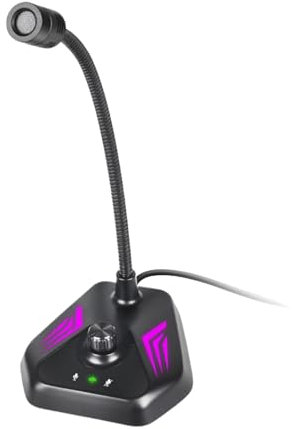 BommFu Micrófono USB para PC,Micrófono USB para computadora 7 Colores | Micrófonos y Accesorios de grabación Plug and Play, parlantes de computadora con micrófono, micrófono de computadora USB, para