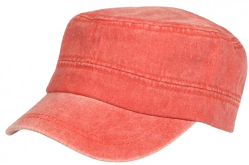 Nyls Creation - Gorra militar de algodón lavado, estilo ejército vintage, Fybil, naranja, Talla única