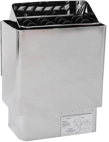 TIEOAXFT Calentador de Sauna eléctrico de 6000W, Calentador de Sauna seco y húmedo, Estufa de Acero Inoxidable for el hogar, Hotel, baño, Ducha, SPA