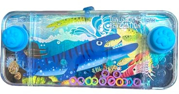 Aguaplay Water Geme, mini giochi d'acqua ad anelli per ragazze e ragazzi, gioco di abilità di viaggio Aqua Play (squalo giurassico)