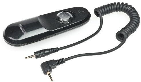 Kaiser Fototechnik 6192 MonoCR-P1 Kabel-Fernauslöser (2,5mm Klinkenstecker) für Panasonic GX1/G2/G3/G6/GH2/FZ200 (ersetzt Panasonic DMW-RSL1) schwarz
