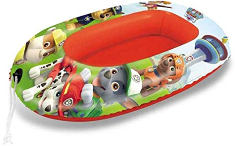 Mondo Toys - Paw Patrol Small Boat - Canotto Gonfiabile / Gommone per Bambini - Misura 94 cm - Facile da Gonfiare e Sgonfiare - PVC Termosaldato resistente - Ottimo per Spiaggia, Mare, Piscina - 16631