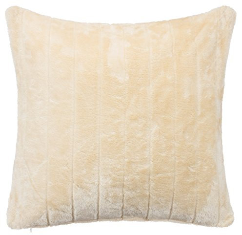 Brandsseller Exklusive Fellkissen mit Füllung - Nerz Look Kuschel Kissen - Größe: 45 x 45 cm - In der Farbe: Sand