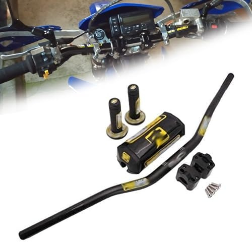 Kit Guidon Moto 28 mm,Guidon 800 mm + Poignee + Rehausse Pontet 28 mm + Mousse pour KX KXF YZ YZF CR CRF Motocross ATV Quad