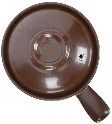 UPKOCH Casserole Terre Cuite Avec Poignée Latérale Pot De Cuisine Pour Soupe Nouilles Et Plats Braisés Ustensile De Cuisine Multifonctionnel Pour Maison Et Restaurant