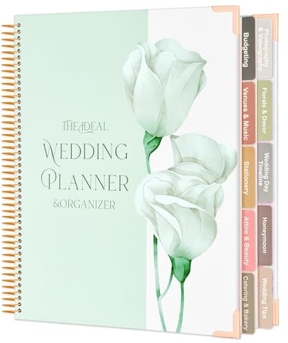 Shintrend Wedding Planner for Bride: Wedding Planning Book and Organizer for Newly Engaged Couples 176 Pages Bridal Wedding Organizer Notebook with Sticker Checklists & Calendars for Bride To Be