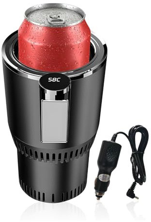 Smart Car Cup Cooler & Heater, Touch‑Control Cup Holder with LED Display