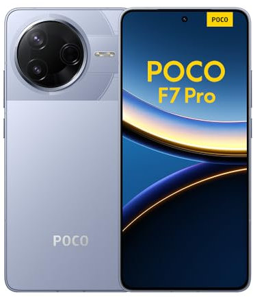 Xiaomi POCO F7 Pro Smartphone, 12+256, Blu, Batteria da 6000mAh, 90W HyperCharge, HyperAI (Caricabatterie non incluso)