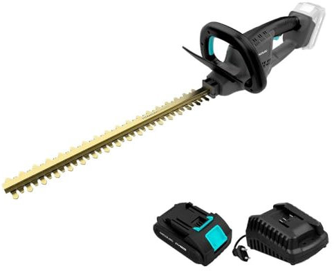 Cecotec Cortasetos a Batería Longitud Corte hasta 45cm TitaniumSword 4500 Freemove. Batería 21V, Motor sin Escobillas, Brushless, Cuchillas de Titanio, Ramas hasta 16mm, Sistema de Seguridad