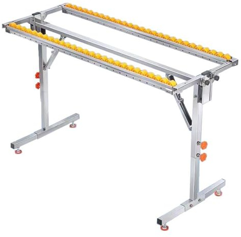 Supporti a rulli regolabili per la lavorazione del legno e sistemi di trasporto, supporto per seghe da banco e movimentazione materiali