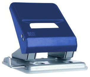 Kores B8040B Registraturlocher SIO 8040 mit Schiene Stanzleistung 3.6 mm, blau