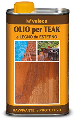 Veleca OLIO per TEAK Trasparente - ml. 500 - OLIO PER LEGNO ESOTICO
