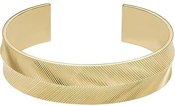 FOSSIL Damen Edelstahl mit offener Manschette Armspange