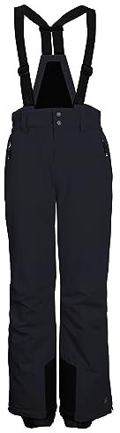 killtec Jungen Skihose/Funktionshose mit Latz, Kantenschutz und Schneefang KSW 148 BYS SKI PNTS, schwarz, 128, 41184-000