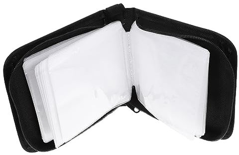 MAGICLULU Cd Hülle 40 Kapazitäten Tragbarer Dvd Organizer Aus Hartplastik Cd Ordner Für Auto Platzsparend Professionell Verarbeitet