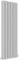 Loora Vertical Radiator 1800X590mm Double Designer Oval Column Radiators Tall Radiator Anthracite Radiators Central Heating Radiators