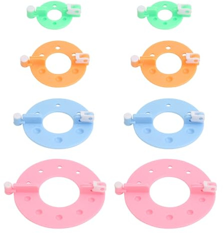 Molygar Kit per creare pompon da 16 pezzi, 4 misure, fai da te, facile da usare, per progetti creativi e artigianali