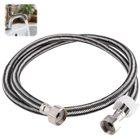 1.2m Brauseschlauch G1/2 X G1/2, Flexibler Edelstahl Duschschlauch