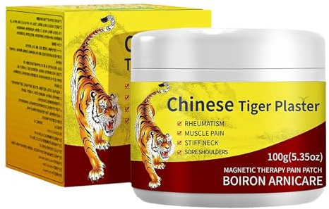 Mnozreo Bálsamo de Tigre Efecto Calor Super Fuerza Alivio de Dolor,100G,1PC,Calmante para las Articulaciones,Aliviar el Dolor Muscular