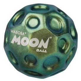 Waboba Metallic Moon Ball Green- Hyper Bouncy Ball - All Ages Extreme Bounce and Fun - Perfect for Active Play and Outdoor Games