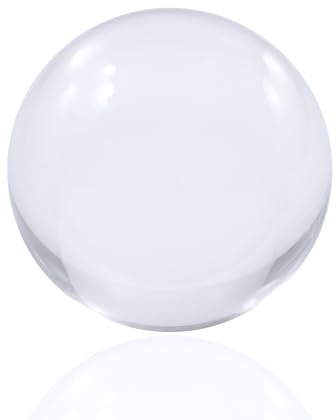 Jongleringsdröm 90 mm klar akrylkontakt jongleringsboll – transparent klar kontakt jonglering manipulation prestanda bollar