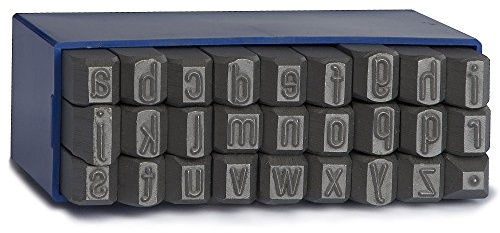 Gravurem 10208000 texthöjd S slagbokstav A-z. (Punkt) små bokstav, 8 mm, sidenenglans-matta