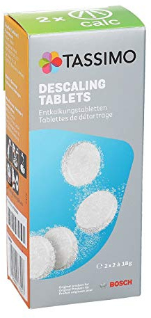 Entkalkungstabletten Bedienungsanleitung für 2 Anwendungen Tassimo Bosch 311909 TCZ6004 Kaffeemaschine mit Reinigungsbürste