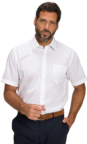 JP 1880 Hommes Grandes Tailles L-8XL Chemise Infroissable, Collection Business, col Kent et Manches Courtes, Coupe Comfort Fit 804891