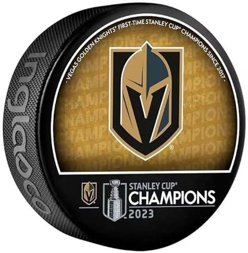 Inglasco Vegas Golden Knights 2023 Stanley Cup Champions Puck