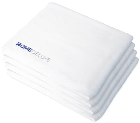 HOME DELUXE - Set de 4 serviettes de sauna - 80 x 200 cm, 100% coton I Serviette de bain Sauna Serviette de plage Set de serviettes