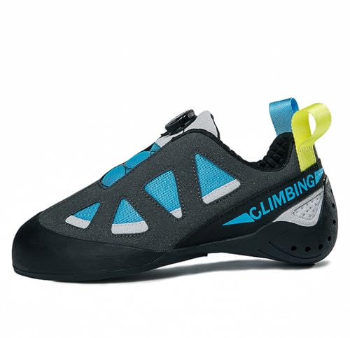 Kraftpaid Enfants Chaussure d'escaladee,Chaussons Escalade Homme,Chausson descalade Respirantes,Lace Chaussons d'escalade,légères Respirantes,Facile a Mettre et à enlever,pour l'escalade Sportive