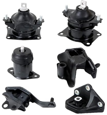 Autodevil Set of 6 Engine Motor and Trans Mount 2.4L Compatible with Acura TSX 2004 2004 2005 2006 2008 Car Transmission Mount Replacement Parts A4509 A4516 A4510 A4517 A4526HY A4544