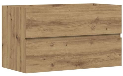 vidaXL Handfatsskåp artisian ek 90x38,5x45 cm konstruerat trä