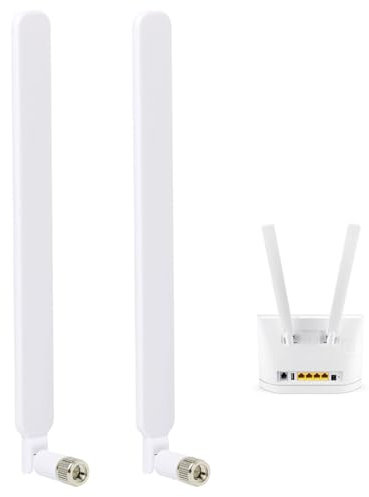 EuAcesry Antena WiFi, Cable Extension Antena 4G LTE SMA Doble Banda WiFi para PC 700-960MHz 10DBI para Enrutador Tarjeta de Red Inalámbrica Adaptador Cámara IP de Seguridad Monitor