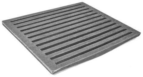 SEZAM Parrilla de hierro fundido para horno, 30 x 25,5 cm, diferentes diámetros, rejilla para chimenea, rejilla para estufa, rejilla para horno, rejilla de carbón