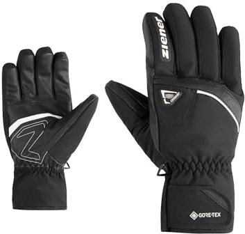 Ziener GALISO-Z Guantes de esquí para Hombre/Deportes de Invierno | Gore-Tex, Muy cálidos, Negro, 7,5